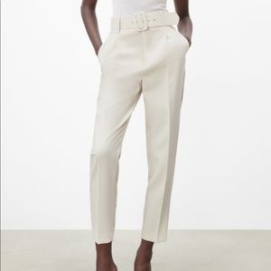 Zara High-waisted Pants w Belt